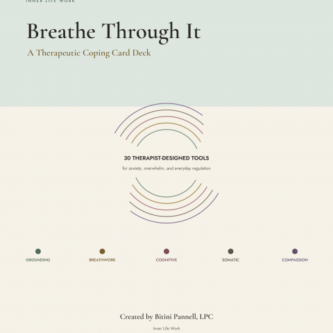 Breathe Through It Coping Card Deck - cover